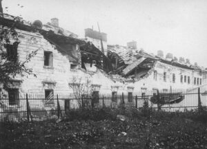 Zniszczona prochownia na Cytadeli
