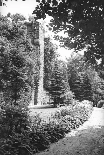 Ruiny zamku w Papowie Biskupim (zbiory Narodowego Archiwum Cyfrowego)