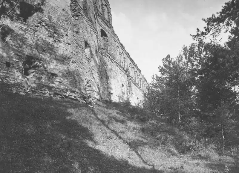 Runy zamku Hurberów w Dobromilu (źródło: Polona.pl)