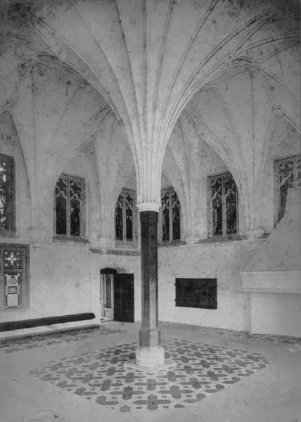 Letni refektarz w zamku średnim (fot. R. Kuhn, źródło: Polona.pl)