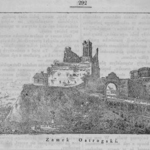 Zamek w Ostrogu (źródło: Polona.pl)