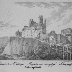 Zamek w Ostrogu (źródło: Polona.pl)