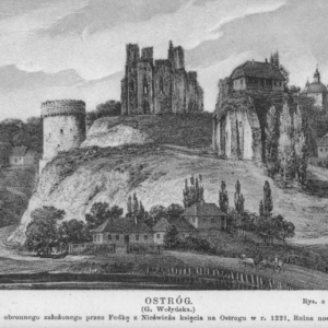 Zamek w Ostrogu (źródło: Polona.pl)