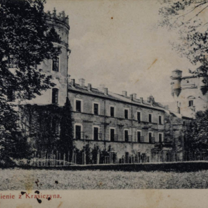 Pocztówka z 1908 roku (źródło: Polona.pl) Zamek w Krasiczynie